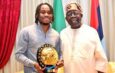 Ademola Lookman Presents 2024 CAF Player of the Year Award to President Tinubu and Governor Sanwo-Olu
