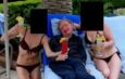 Professor Stephen Hawking pictured with women in bikinis in newly released Epstein files photo