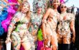 Rihanna Turns Heads in Revealing Jeweled Look During Barbados Carnival Celebration