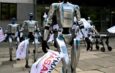 AI Robots Stage Street Protest in Poland, Calling for Protection of Human Jobs